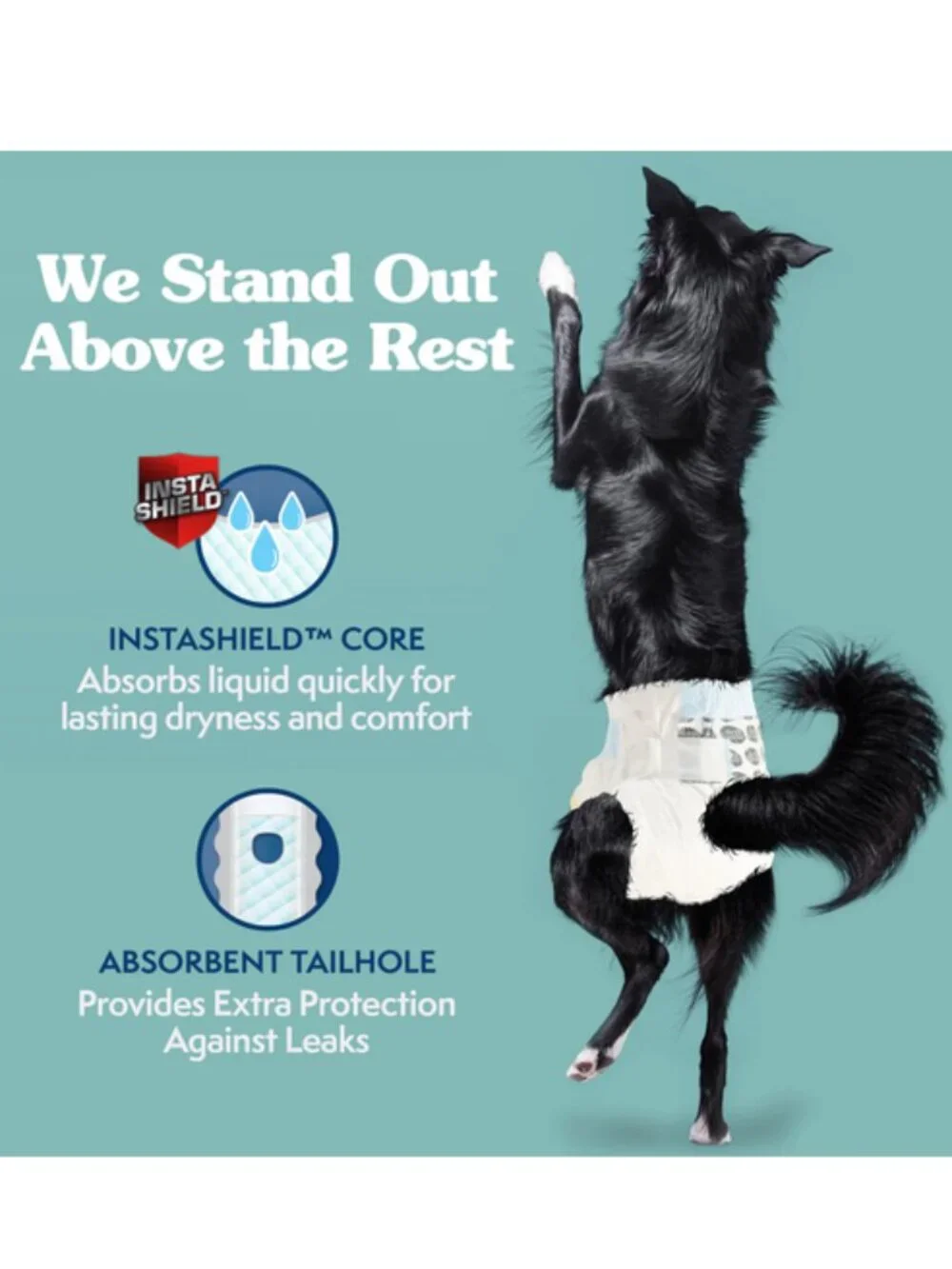 NEW~ Simple Solution Disposable Female Dog Diapers, Med. 15